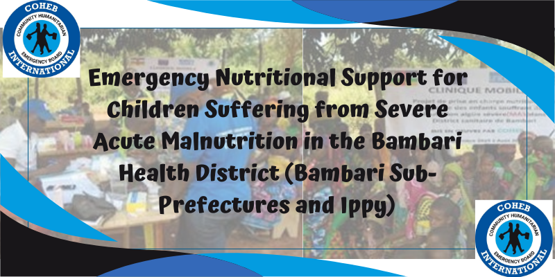 1Emergency nutritional support for children suffering from severe acute malnutrition